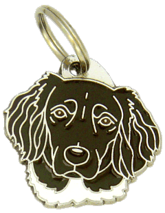 Munsterlander marrom <br> (placa de identificação para cães, Gravado incluído)